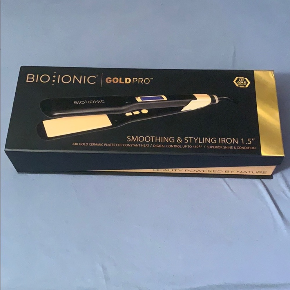 BIO IONIC Gold Pro Smoothing & Styling Iron 1.5”